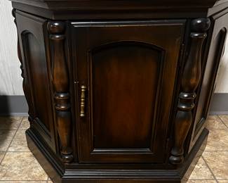 Vintage hexagon end table 