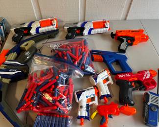 Lots of Nerf toys