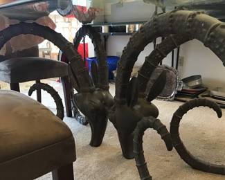 Base of Glass Top Dining Table