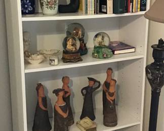 Bookshelf with many treasures