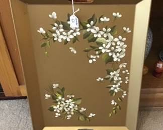 Oriental Influence 23” x 16” Tole Serving Tray