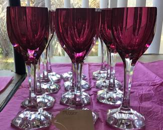 Spectacular Moser Wine Glasses