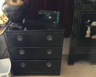 Oriental 3 Drawer Chest