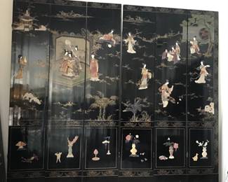 8 panel oriental Screen ....Spectacular!