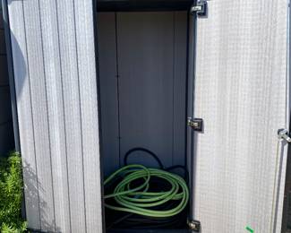 Outdoor garden shed.