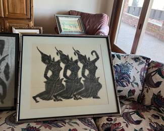 Thai rice paper rubbing