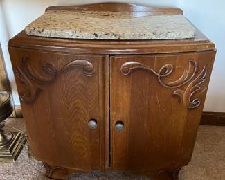 side table with marble top