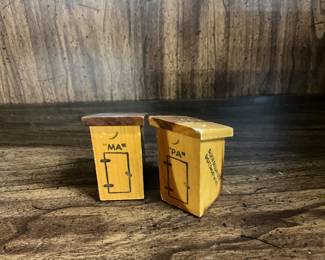 Silver Dollar City Salt and Pepper Shakers