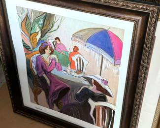 Patricia framed art, large