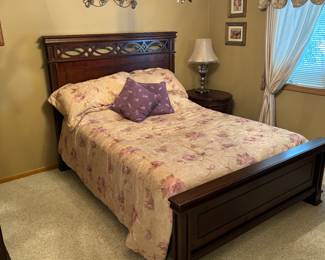 Beautiful bed frame and bed. Other matching pieces can be sold separately or as a package 