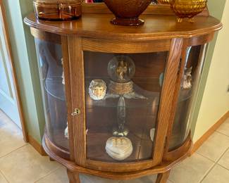 Oak display cabinet 
