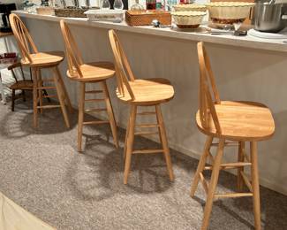 Set of four bar stools 