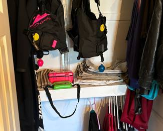 Wet suit, life jackets, snorkel gear