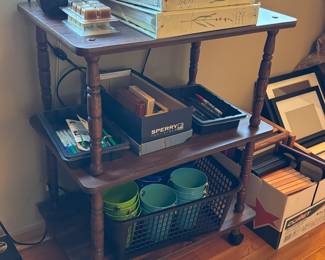 Office supplies, three tier nice rolling cart 