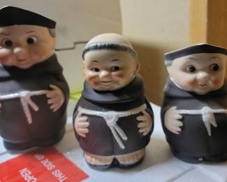 Cute monk figurines