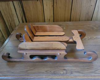 Wooden sleigh