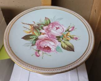 Flower pattern desert serving dish