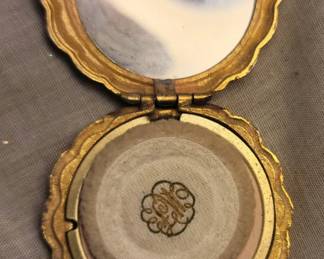 Beautiful vintage makeup compact