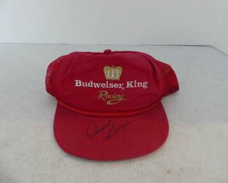 Autographed Vintage 1987-1990 NHRA Drag Racing Champion Darrell Gwynn Budweiser Cap