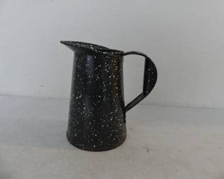 Vintage WWII U.S. Navy Granitware Pitcher