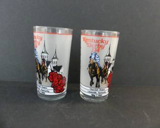 Vintage 1988 114th Kentucky Derby Pair of Official Julep Glasses