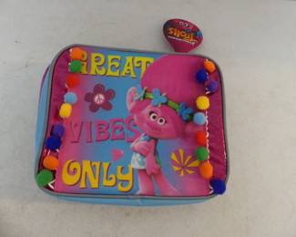 Dreamworks Trolls Poppy "Great Vibes Only" Insulated Lunch Bag - New with Tags