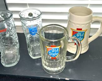Vintage Old Style Beer Mugs