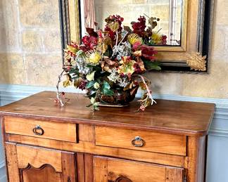 19th Century Antique Buffet/Chest with 2 Drawers over Cabinet Doors Purchased in France