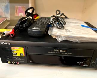 Sony VHS Player w/Remote