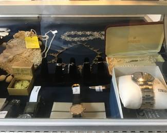 Seiko watches, jewelry etc.