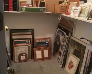 Frames, posters, prints, photo albums, etc.