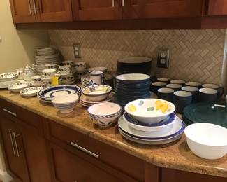 Adams English Ironstone Old Colonial, Noritake Colorwave , etc.