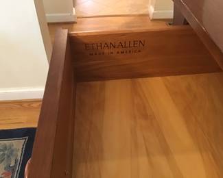 Ethan Allen has a drawer at each end of table