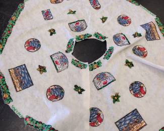 Vintage Christmas skirt.