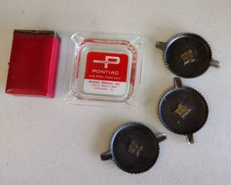 Vintage ashtrays.
