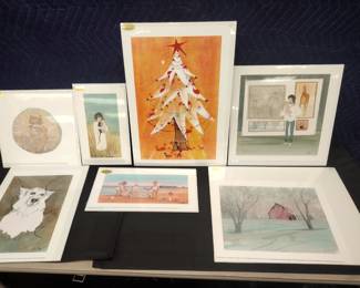 P Buckley Moss lithographs (Any price shown were purchase prices not our sale prices.)