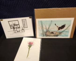 P Buckley Moss Lithographs. (Any price shown were purchase prices not our sale prices.)