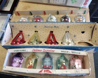 Vintage Christmas  ornaments.