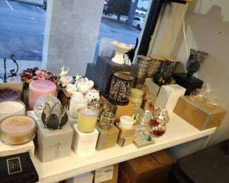 Massive selection candles holders. toppers and shades.