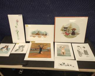 P Buckley Moss lithographs (Any price shown were purchase prices not our sale prices.)