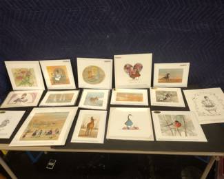 P Buckley Moss lithographs (Any price shown were purchase prices not our sale prices.)