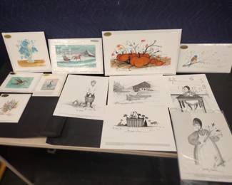 P Buckley Moss lithographs (Any price shown were purchase prices not our sale prices.)