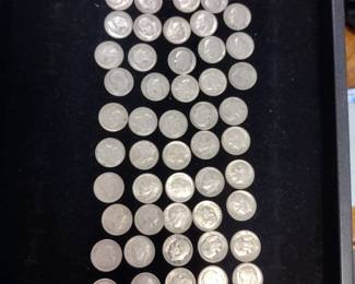 pre 65 Roosevelt Silver Dimes.