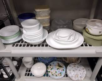 New correll plates and other china