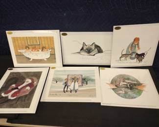 P Buckley Moss lithographs (Any price shown were purchase prices not our sale prices.)