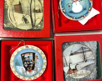 P Buckley Moss. Christmas ornaments