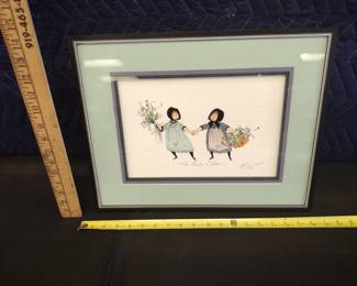 P Buckley Moss  professionally framed and matted some quadruple matted and some double signed