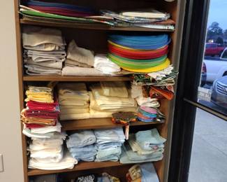 Brand new towels with. tags placemats and more