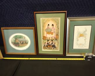 P Buckley Moss  professionally framed and matted some quadruple matted and some double signed