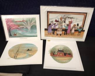 P Buckley Moss Lithographs. (Any price shown were purchase prices not our sale prices.)